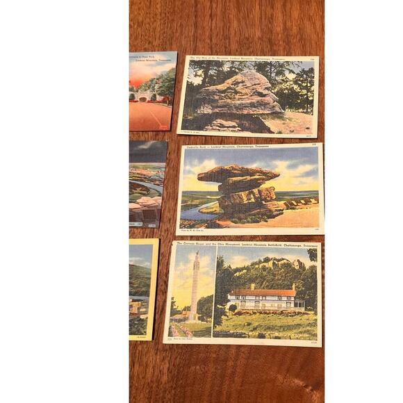 Chattanooga Tennessee Tourist Landmark Vintage Postcards, Lot of 8, Linen - Picture 2 of 8